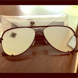 Quay x Desi Perkins Mirrored Aviators